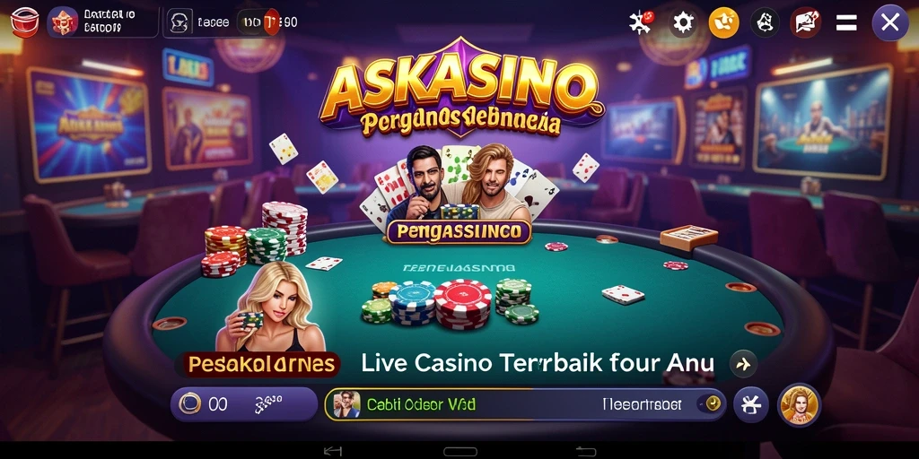 Tampilan gameplay Live Casino yang seru dan interaktif.