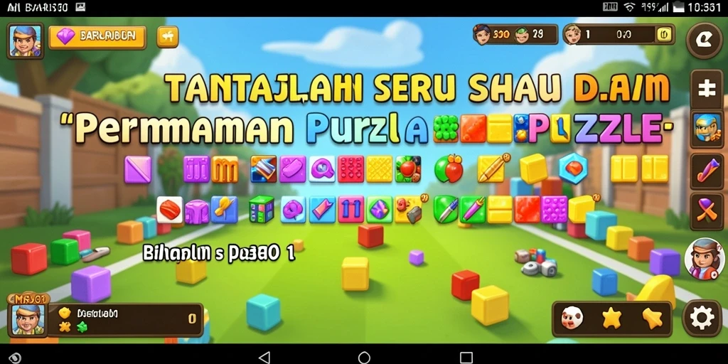 Tampilan gameplay menarik dari BARU01 dengan tantangan puzzle seru.