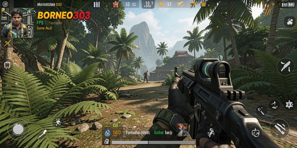 Tangkap momen mendebarkan dalam gameplay FPS BORNEO303.