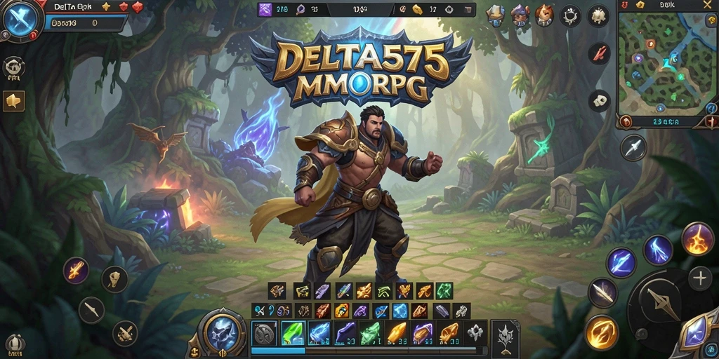 Tampilan gameplay DELTA575 yang penuh petualangan dan aksi seru.