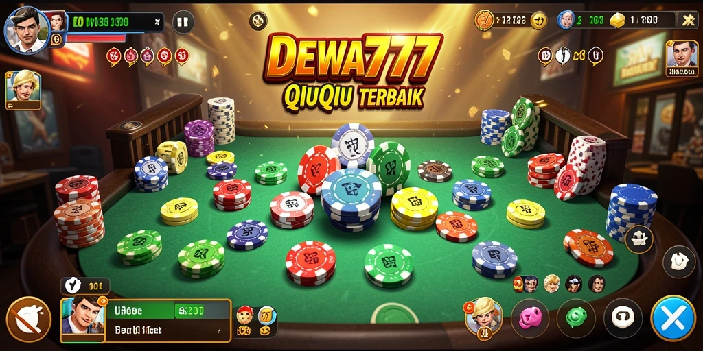 Tampilan gameplay menarik dari DEWA777 dengan suasana bermain QiuQiu.