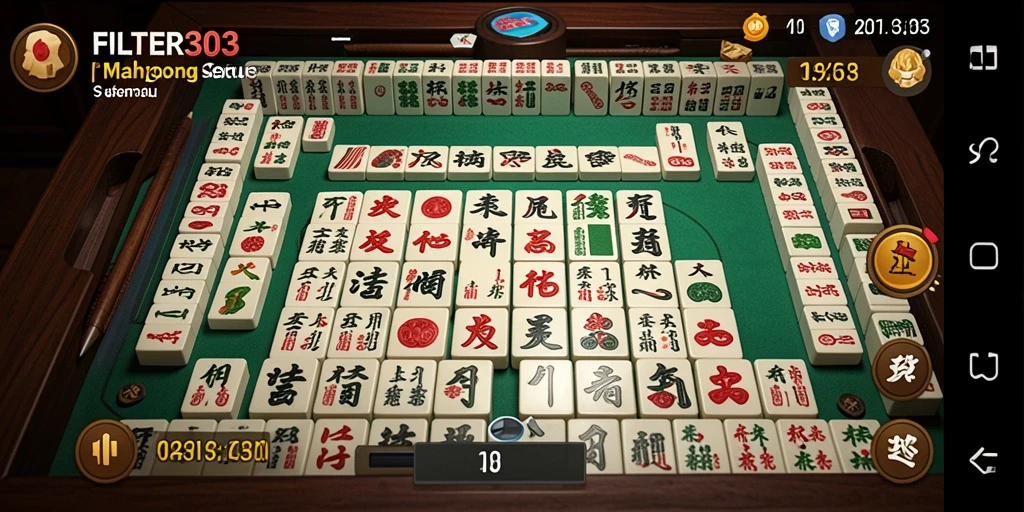 Screenshot FILTER303 menampilkan momen seru dalam permainan Mahjong.