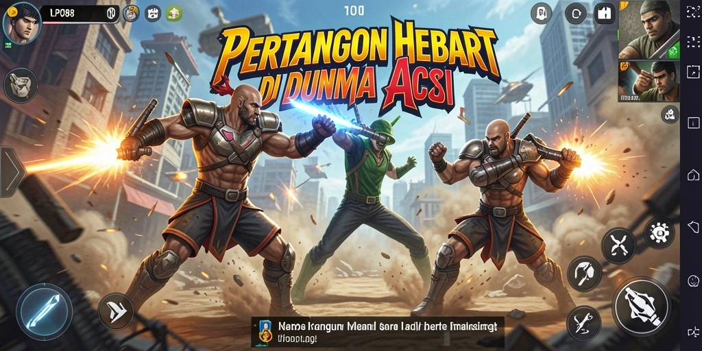 Tampilan gameplay action LPO88 dengan pertarungan seru dan grafis menawan.