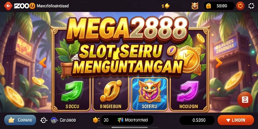 Tampilan gameplay MEGA288 yang memukau dan penuh warna.