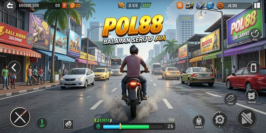 Tampilan menarik gameplay balapan intens di POL88.