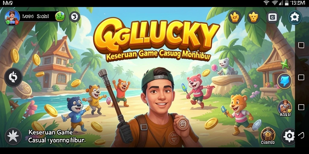 Tangkapan layar gameplay QGLUCKY yang menarik dan seru.