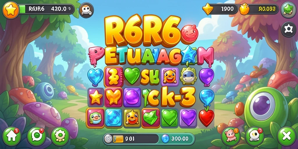 Tampilan gameplay menarik dari R6R6 yang penuh warna.