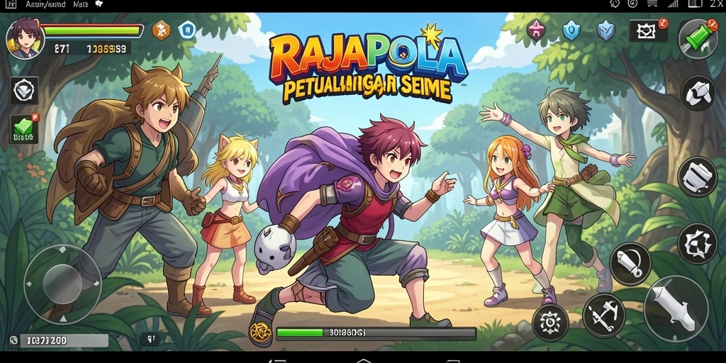 Menampilkan gameplay seru di dunia anime yang menakjubkan.