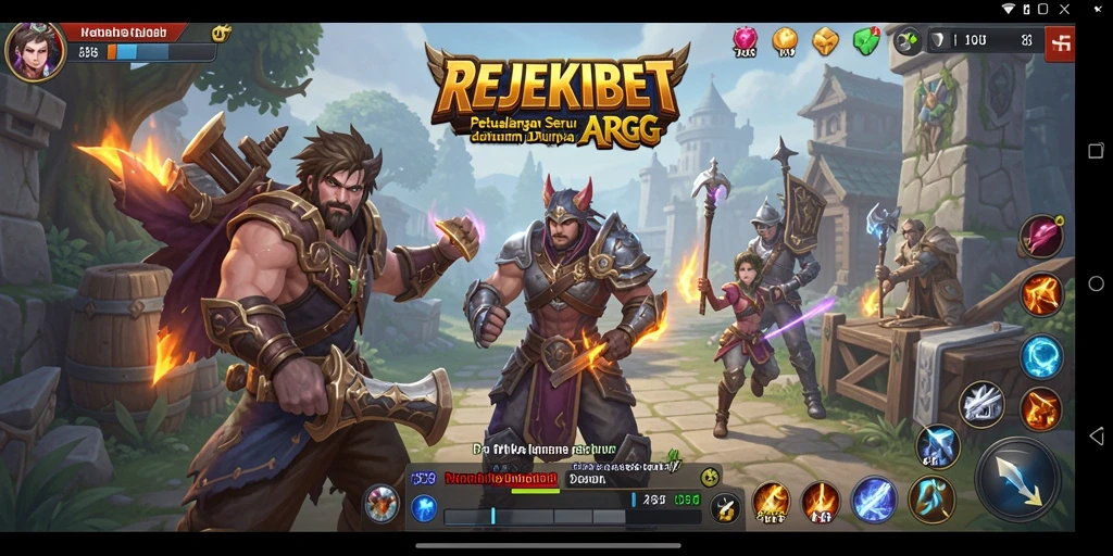 Tampilan menarik dari gameplay ARPG di REJEKIBET.