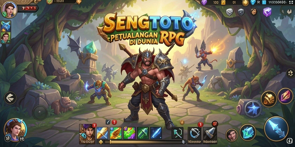 Tangkapan layar gameplay SENGTOTO dengan aksi pertempuran yang seru.